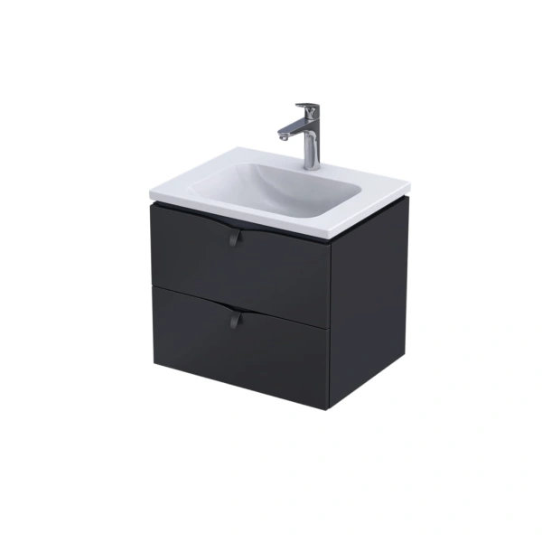 Szafka  do blatu do umywalki 60 cm  Siena czarna  Oristo OR45-SD2S-60-8
