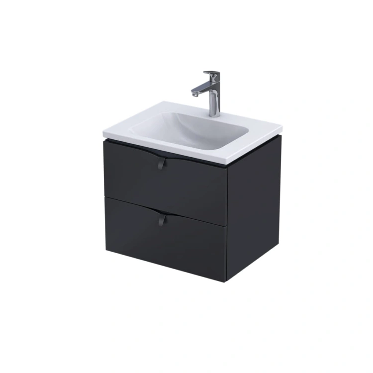 Szafka łazienkowa 60 cm. czarny mat