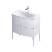 Szafka 82 cm lakierowana biały połysk model Louis Firmy Oristo