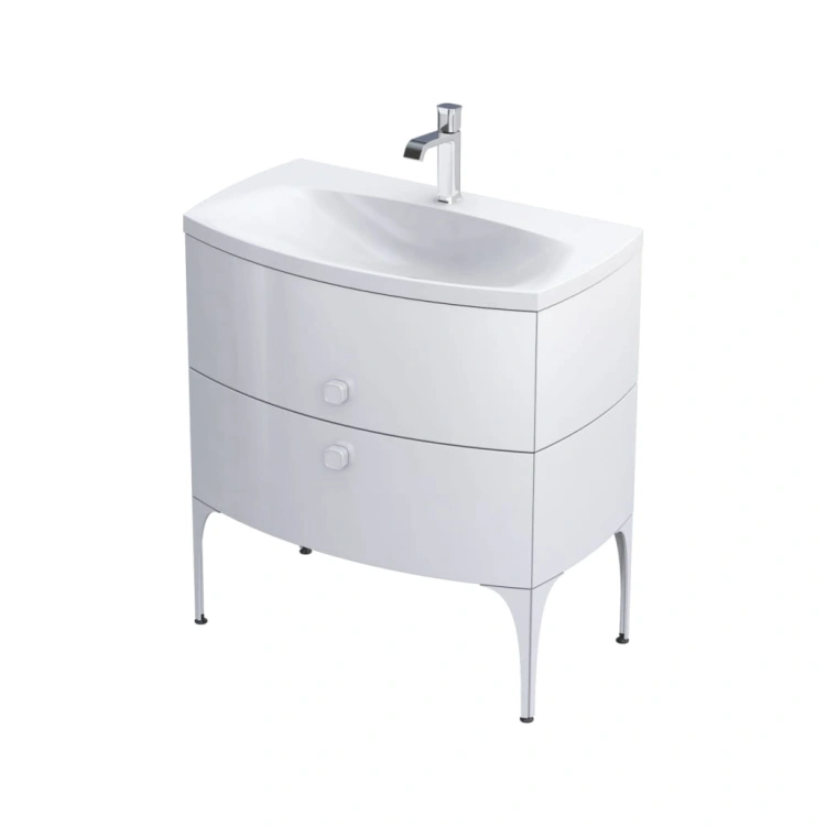 Szafka 82 cm lakierowana biały połysk model Louis Firmy Oristo