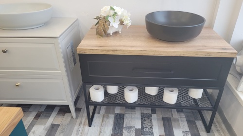 Szafka łazienkowa Loft czarna