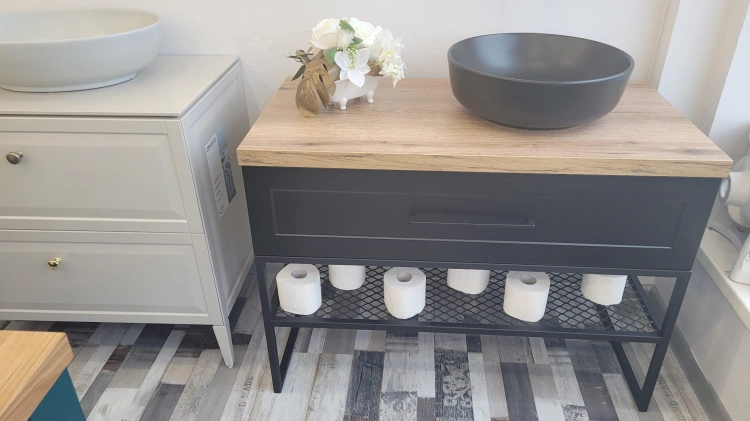 Szafka łazienkowa Loft czarna