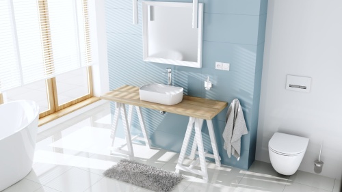 Nowoczesna umywalka ceramiczna Lukka oval 50