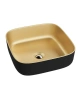 Umywalka nablatowa Galera Mini czarno złota Lavita