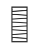 Grzejnik łazienkowy Frio Black mat 858 Lavita 
