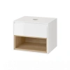 Szafka pod umywalkę 1 szuflada, biały / dąb Tuto Excellent 60