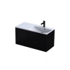 Szafka z umywalką prawą  i cargo  100 cm  czarna Siena Oristo  or45-100-p -8 **Wysyłka gratis**