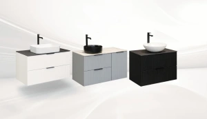 Szafka ryflowana łazienkowa biała  60 Salvia Widax