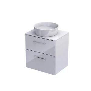 Szafka z blatem Geo 60 biała KO01-ZB2S-60-1