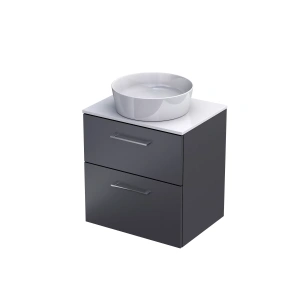 Szafka z blatem Geo 60 grafit mat KO01-ZB2S-60-6