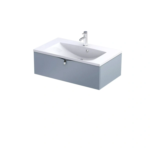 Szafka Siena 1 szuflada szaroniebieski mat 80   Oristo  OR-SD1S-80-16 