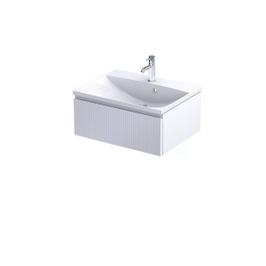 Szafka 1 szuflada ryflowana biały mat Oristo OR36-SD1S-60-2R