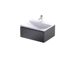 Szafka 1 szuflada ryflowana czarny mat Oristo OR36-SD1S-60-8R 