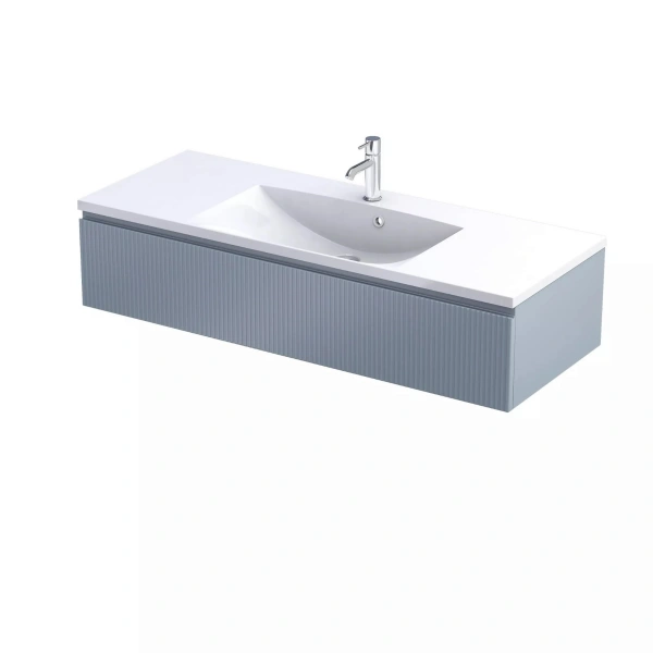 Szafka 1 szuflada szaroniebieski mat ryflowana 120  Oristo OR36-SD1S-120-16R  