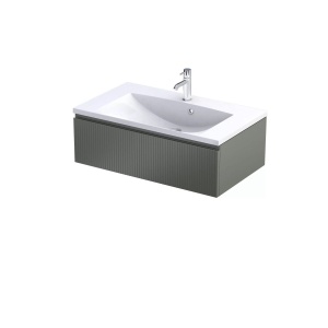 Szafka 1 szuflada oliwkowy mat ryflowana 80  Oristo OR36-SD1S-80-17R    