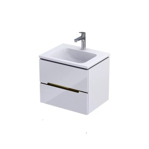 Szafka silver 60 biało złota  or33-sd2s-60-1-v5