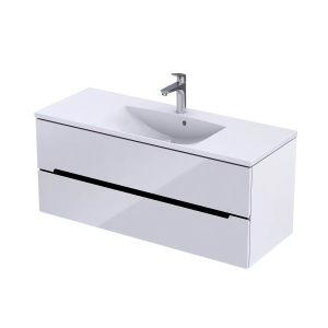 Szafka Silver uni 120 biało czarna  Oristo  or33-sd2s-120-1-v6