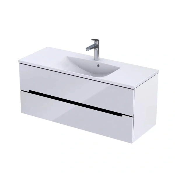 Szafka Silver uni 120 biało czarna  Oristo  or33-sd2s-120-1-v6