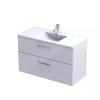 Zestaw szafka-umywalka 100 biała  Geo Oristo KI01-ZD2S-100-1