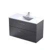 Zestaw szafka-umywalka 100 grafit  Geo Oristo KI01-ZD2S-100-6
