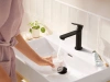 Rebris S bateria umywalkowa 110 czarna 72517670 Hansgrohe