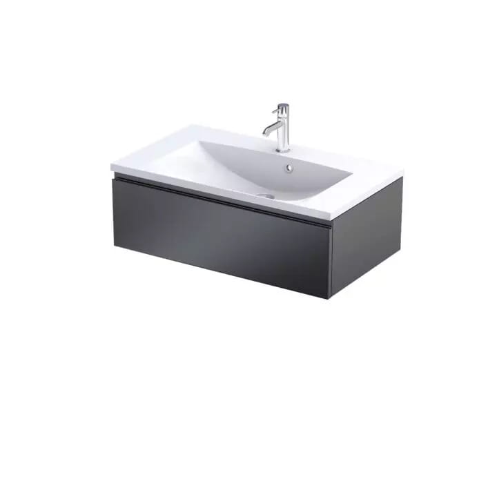 Szafka 80 1 szuflada czarny mat