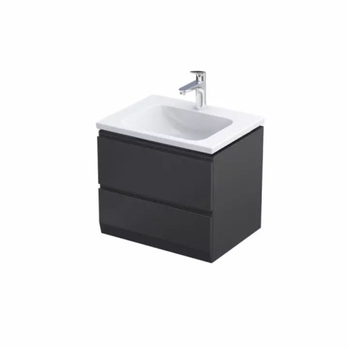 Szafka 60 dwie szuflady czarny mat model Brylant
