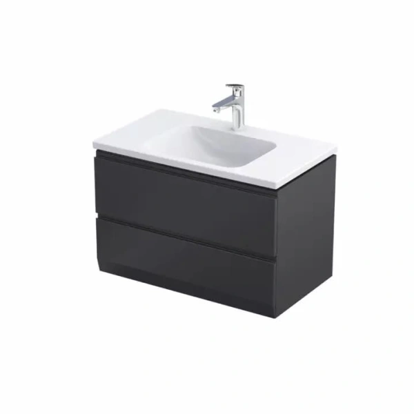 Szafka  80 dwie szuflady Brylant czarny mat OR36-SD2S-80-8-V3   
