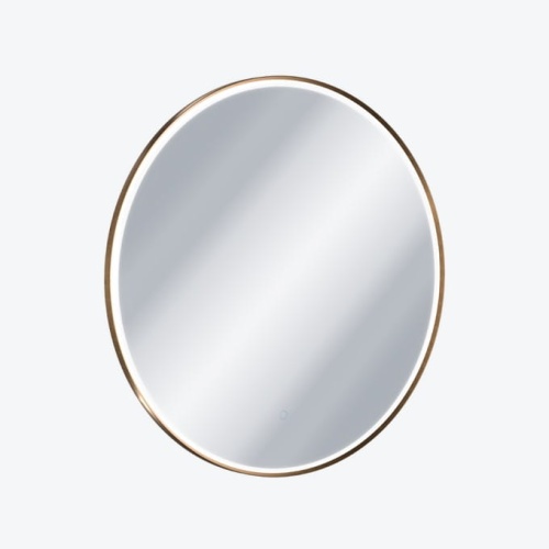 Lustro Corido z oświetleniem 80 cm w ramie miedzianej