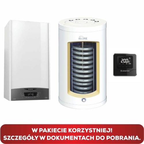 Kocioł gazowy kondensacyjny 24 kW SYSTEM 24 3301031 w środku .
