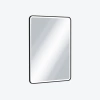 Corido lustro 80/60 prostokątne, LED czarny mat DOEX.CO080.060.BL Excellent