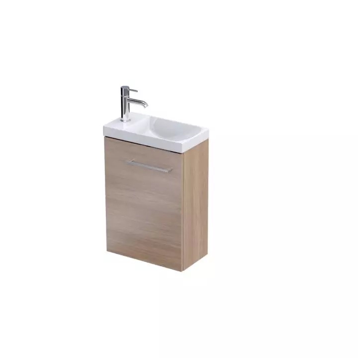 Szafka w kolorze dab urban jasny z umywalka 40x22