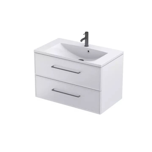 Szafka Lagom dwie szuflady 80 cm Oristo kolor biały .