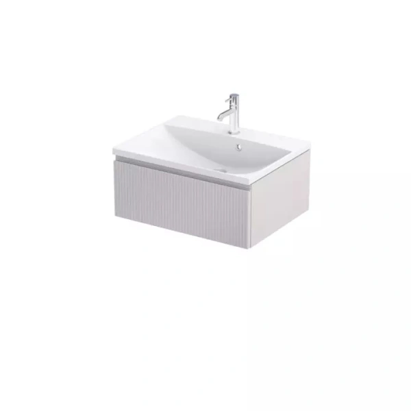 Szafka 1 szuflada ryflowana piaskowy mat Oristo OR36-SD1S-60-10R 