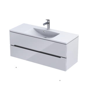 Szafka Silver uni 120 biało srebrna  Oristo  or33-sd2s-120-1-v3 